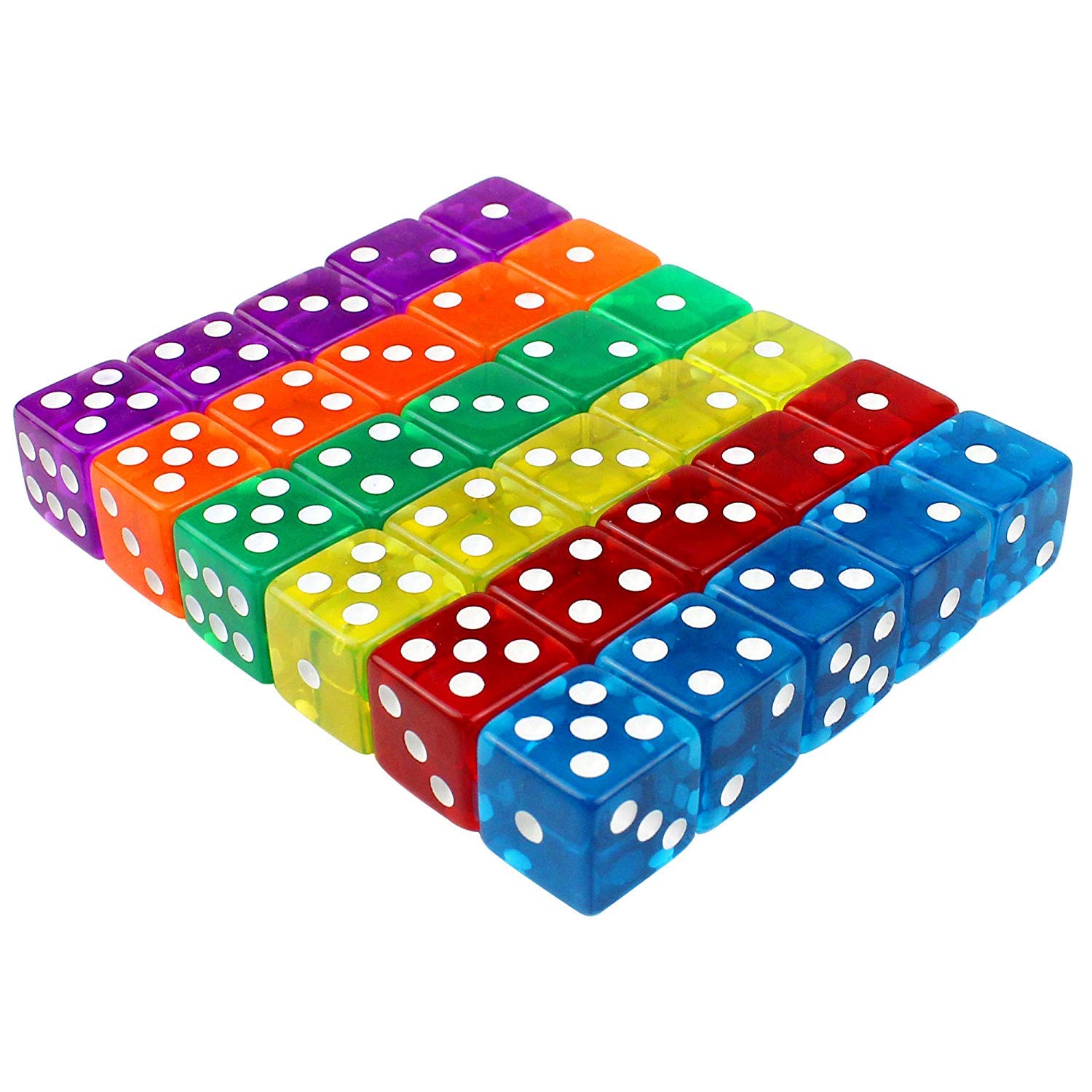 Amazon | 6面ダイス 30個セット 16mm 1枚収納袋付き | ダイス